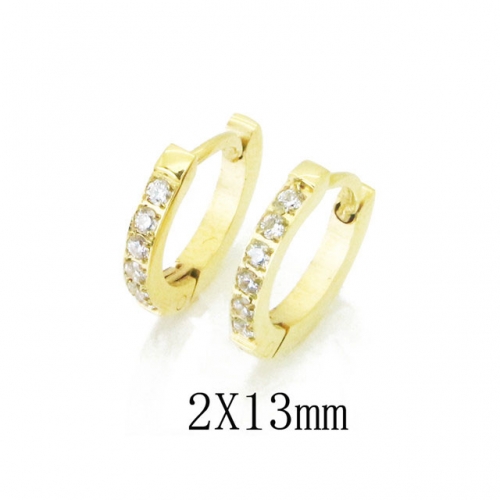 Wholesale Stainless Steel 316L Round Endless Hoop Earrings NO.#BC06E1667HHB