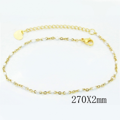 Wholesale Stainless Steel 316L Fashion Anklets NO.#BC81B0583JT