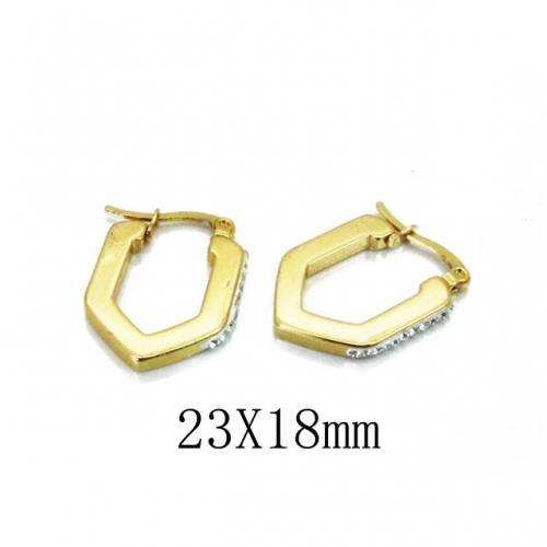 Wholesale Stainless Steel 316L Crystal or Zircon Earrings NO.#BC60E0291JL