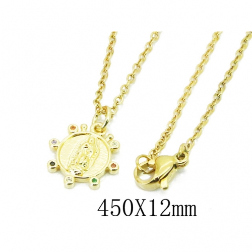 Wholesale Stainless Steel 316L Necklace (Religion Pendant) NO.#BC35N0527OC