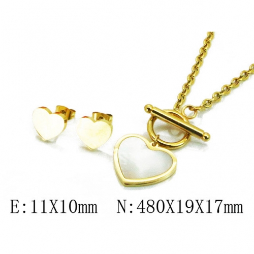 Wholesale Stainless Steel 316L Jewelry Love Sets NO.#BC64S1183HJS