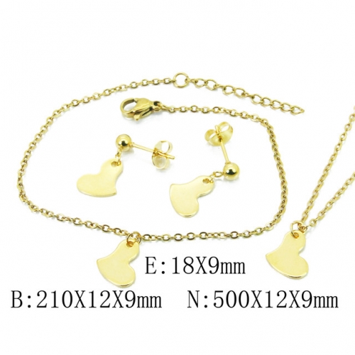 Wholesale Stainless Steel 316L Jewelry Love Sets NO.#BC59B1681MB