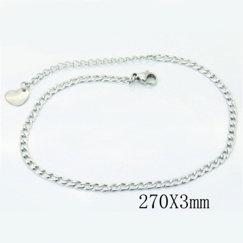 Wholesale Stainless Steel 316L Fashion Anklets NO.#BC81B0592IQ