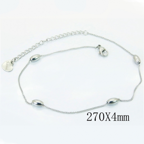 Wholesale Stainless Steel 316L Fashion Anklets NO.#BC81B0594JE