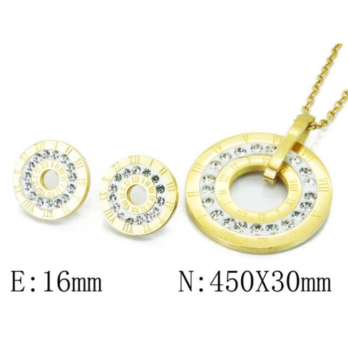 Wholesale Stainless Steel 316L CZ Jewelry Sets NO.#BC02S2803HIQ