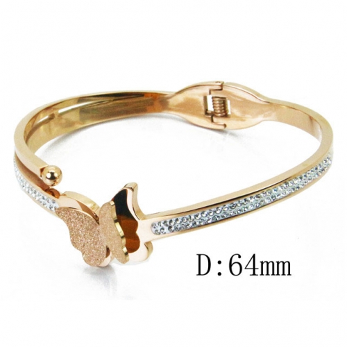 Wholesale Crystal/Zircon Stainless steel 316L CZ Bangles NO.#BC19B0241HOX