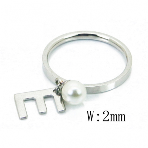 BC Jewelry Wholesale Stainless Steel 316L Rings With Pearl NO.#BC59R0068JE