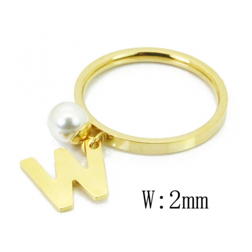 BC Jewelry Wholesale Stainless Steel 316L Rings With Pearl NO.#BC59R0108KW