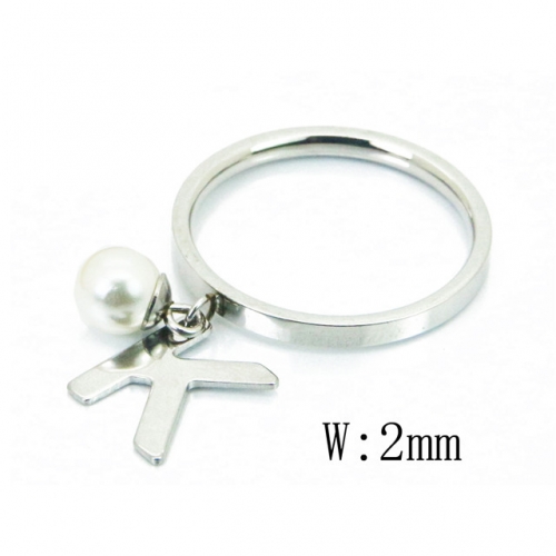 BC Jewelry Wholesale Stainless Steel 316L Rings With Pearl NO.#BC59R0074JE