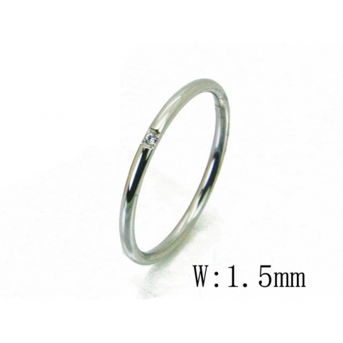 Wholesale Stainless Steel 316L Classic Simple Rings NO.#BC14R0682IL
