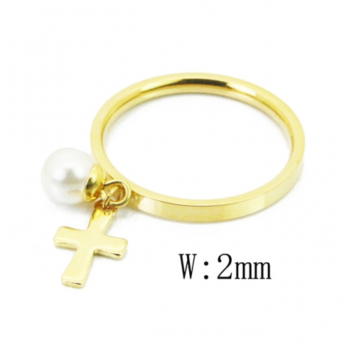 BC Jewelry Wholesale Stainless Steel 316L Rings With Pearl NO.#BC59R0048KE