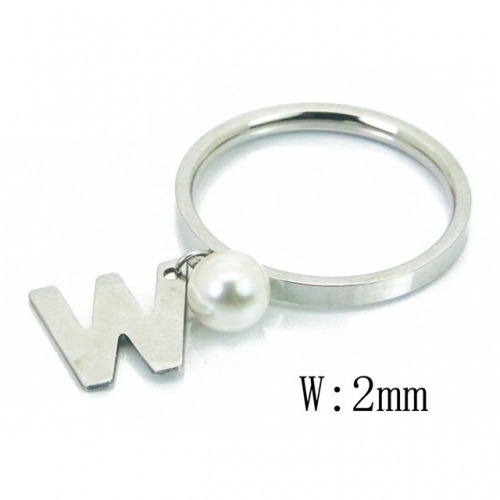 BC Jewelry Wholesale Stainless Steel 316L Rings With Pearl NO.#BC59R0083JW