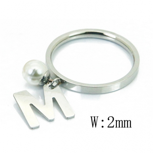 BC Jewelry Wholesale Stainless Steel 316L Rings With Pearl NO.#BC59R0076JG