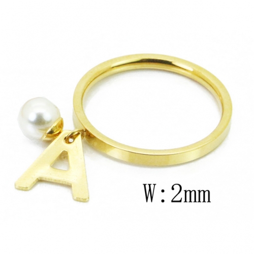 BC Jewelry Wholesale Stainless Steel 316L Rings With Pearl NO.#BC59R0087KA