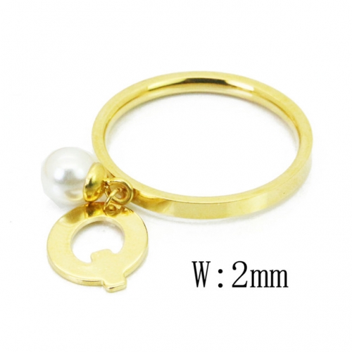 BC Jewelry Wholesale Stainless Steel 316L Rings With Pearl NO.#BC59R0102KQ