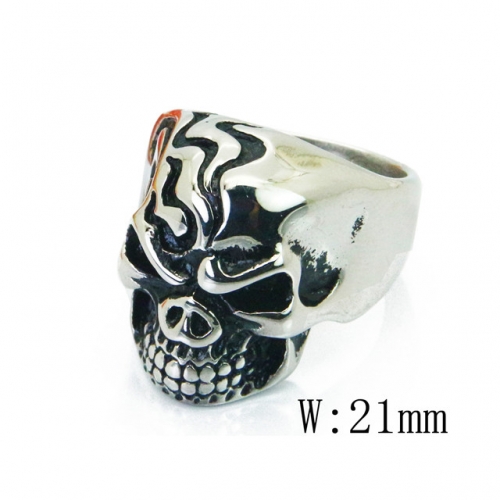 BC Jewelry Wholesale Stainless Steel 316L Skull Rings NO.#BC22R0925HHA