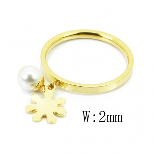 BC Jewelry Wholesale Stainless Steel 316L Rings With Pearl NO.#BC59R0040KW