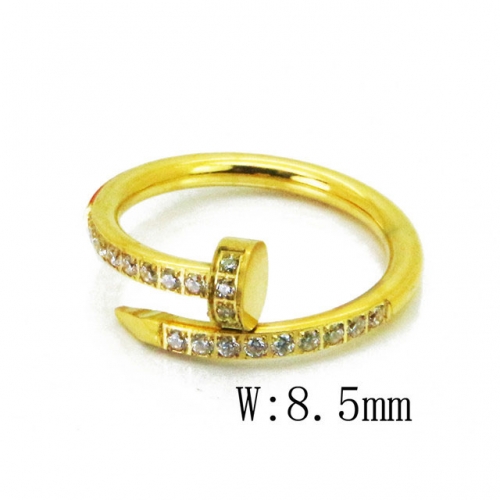 Wholesale Stainless Steel 316L Small Zircon Rings NO.#BC14R0666HIG