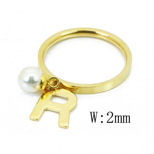 BC Jewelry Wholesale Stainless Steel 316L Rings With Pearl NO.#BC59R0103KR