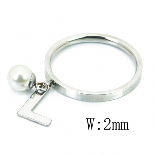 BC Jewelry Wholesale Stainless Steel 316L Rings With Pearl NO.#BC59R0075JA