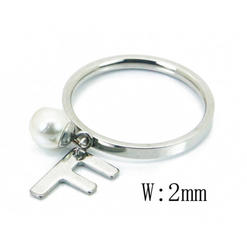 BC Jewelry Wholesale Stainless Steel 316L Rings With Pearl NO.#BC59R0069JF