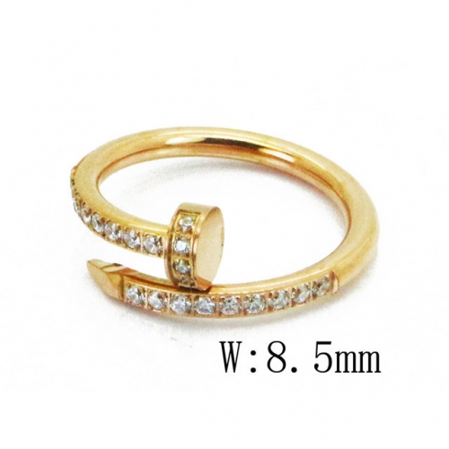 Wholesale Stainless Steel 316L Small Zircon Rings NO.#BC14R0667HIF