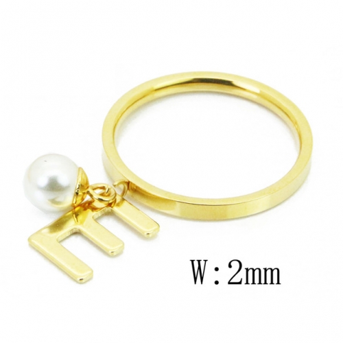 BC Jewelry Wholesale Stainless Steel 316L Rings With Pearl NO.#BC59R0091KE