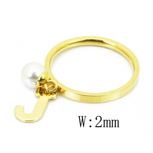 BC Jewelry Wholesale Stainless Steel 316L Rings With Pearl NO.#BC59R0095KA