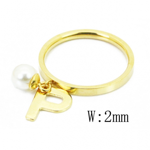 BC Jewelry Wholesale Stainless Steel 316L Rings With Pearl NO.#BC59R0101KQ