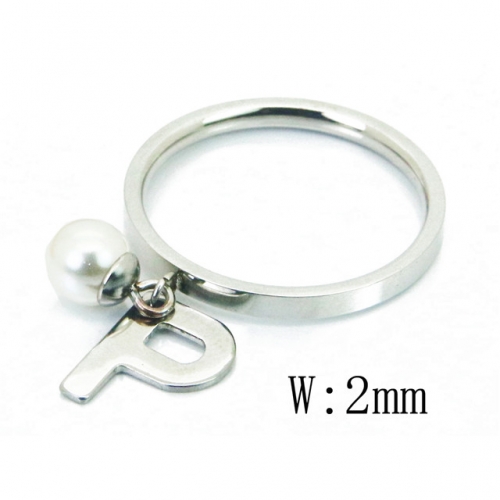 BC Jewelry Wholesale Stainless Steel 316L Rings With Pearl NO.#BC59R0079JB