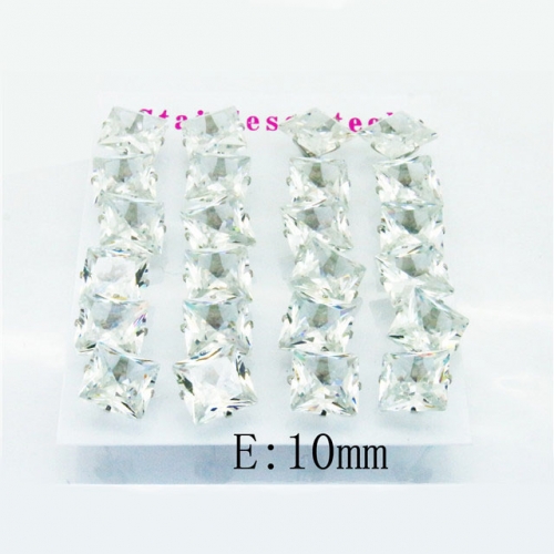BC Wholesale Stainless Steel 316L CZ Ear Studs NO.#BC21E0089HPL