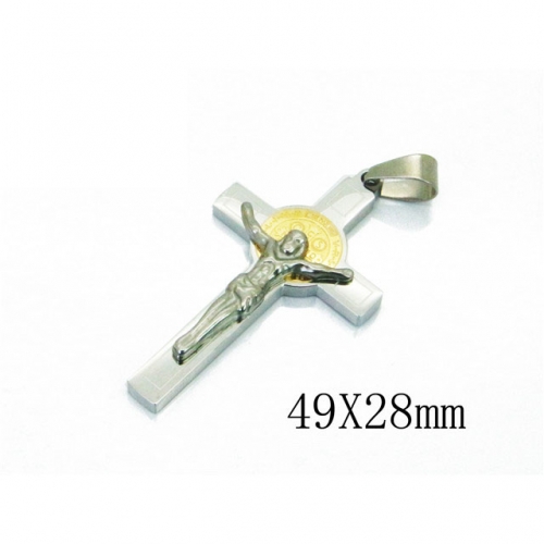 Wholesale Stainless Steel 316L Jesus Pendants NO.#BC09P1128ML