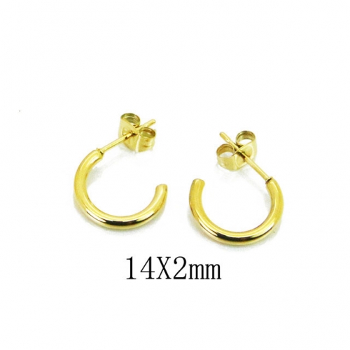 Wholesale Stainless Steel 316L Oval Hoop Earrings NO.#BC22E0109ME