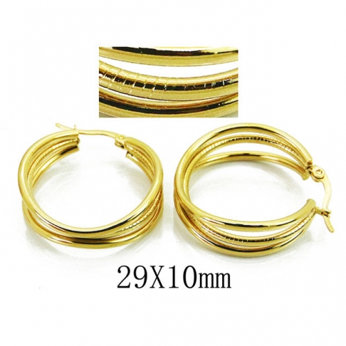 Wholesale Stainless Steel 316L Twisted Earrings NO.#BC58E1463LS