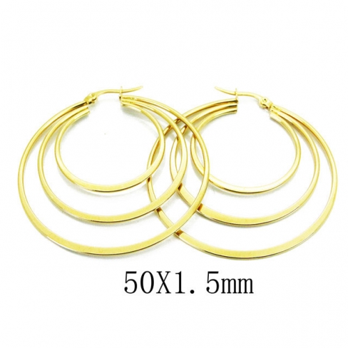 Wholesale Stainless Steel 316L Multi-Layer Earrings NO.#BC58E1439LT