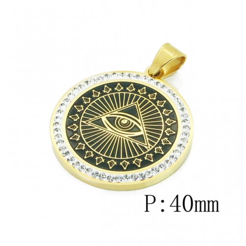 Wholesale Stainless Steel 316L Evil Eye Pendants NO.#BC15P0340HJL