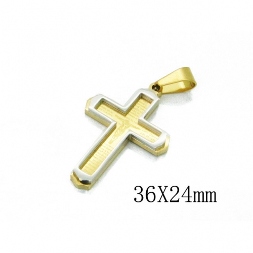 Wholesale Stainless Steel 316L Cross Pendants NO.#BC09P1141OA