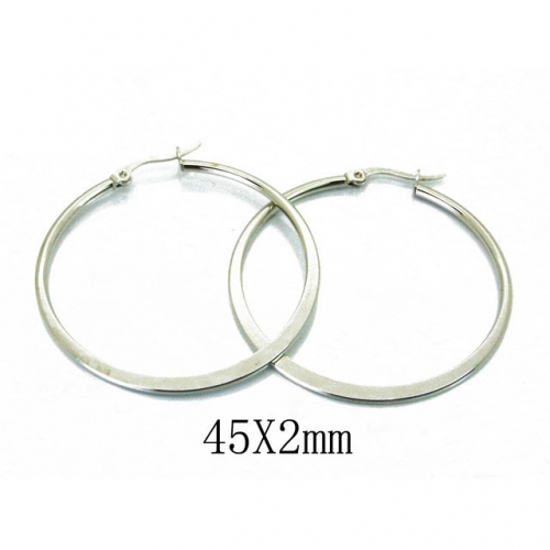 Wholesale Stainless Steel 316L Hoop Earrings NO.#BC21E0085HK