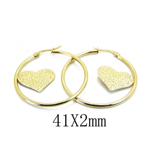 Wholesale Stainless Steel 316L Hoop Earrings NO.#BC58E1434LQ