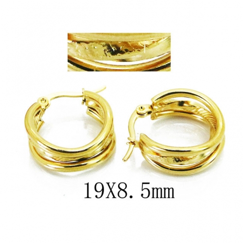 Wholesale Stainless Steel 316L Hoop Earrings NO.#BC58E1464LE