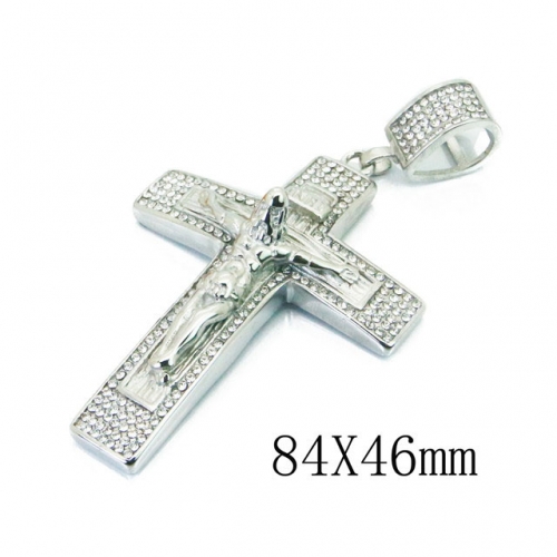 Wholesale Stainless Steel 316L Jesus Pendants NO.#BC15P0333JJL