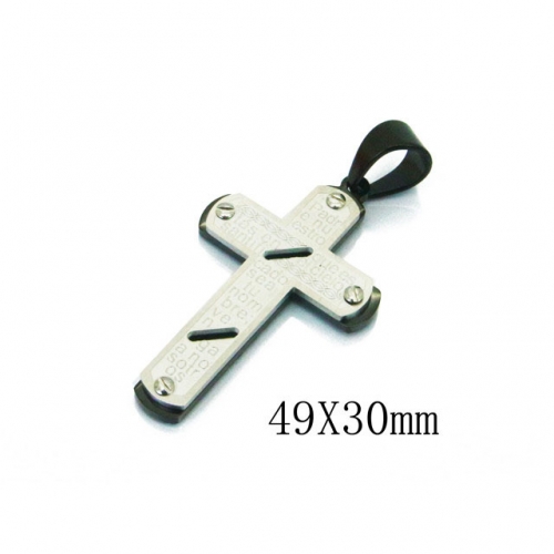 Wholesale Stainless Steel 316L Cross Pendants NO.#BC09P1120HHC