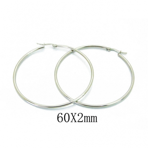 Wholesale Stainless Steel 316L Hoop Earrings NO.#BC21E0082HL