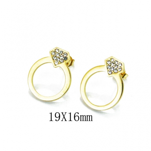BC Wholesale Stainless Steel 316L CZ Ear Studs NO.#BC12E0144KQ