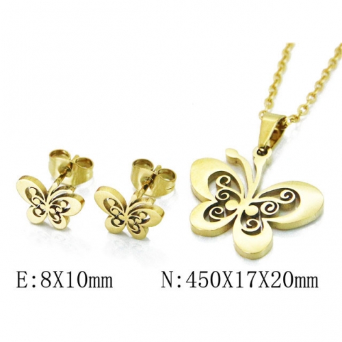 Wholesale Stainless Steel 316L Jewelry Sets (Animal Shape) NO.#BC58S0683JQ