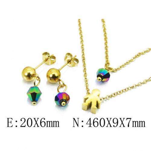 Wholesale Stainless Steel 316L Jewelry Fashion Sets NO.#BC91S0827HIQ