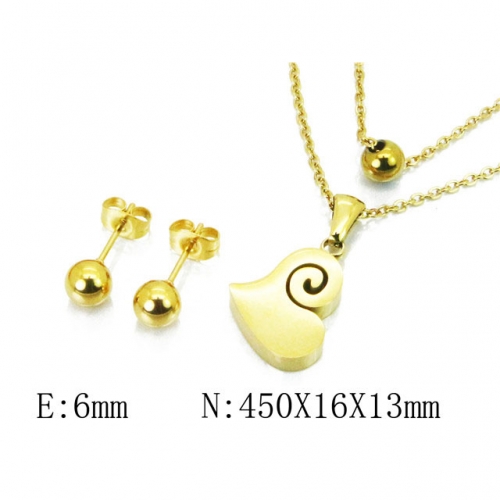 Wholesale Stainless Steel 316L Jewelry Love Sets NO.#BC91S0838HFF