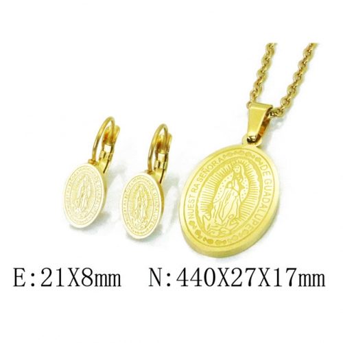 Wholesale Stainless Steel 316L Jewelry Religion Sets NO.#BC12S0913OL