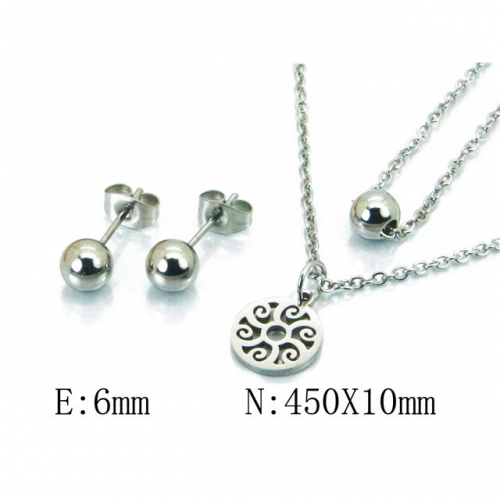 Wholesale Stainless Steel 316L Jewelry Spherical Sets NO.#BC91S0996MQ