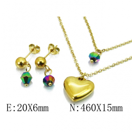 Wholesale Stainless Steel 316L Jewelry Love Sets NO.#BC91S0820HHG